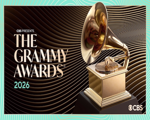 Estatuilla del gramófono dorado de los Premios Grammy 2026