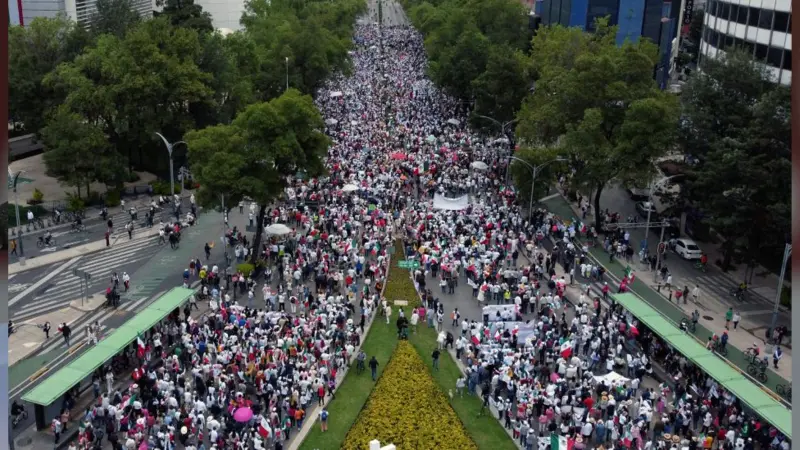Protestas contra la reforma judicial en México