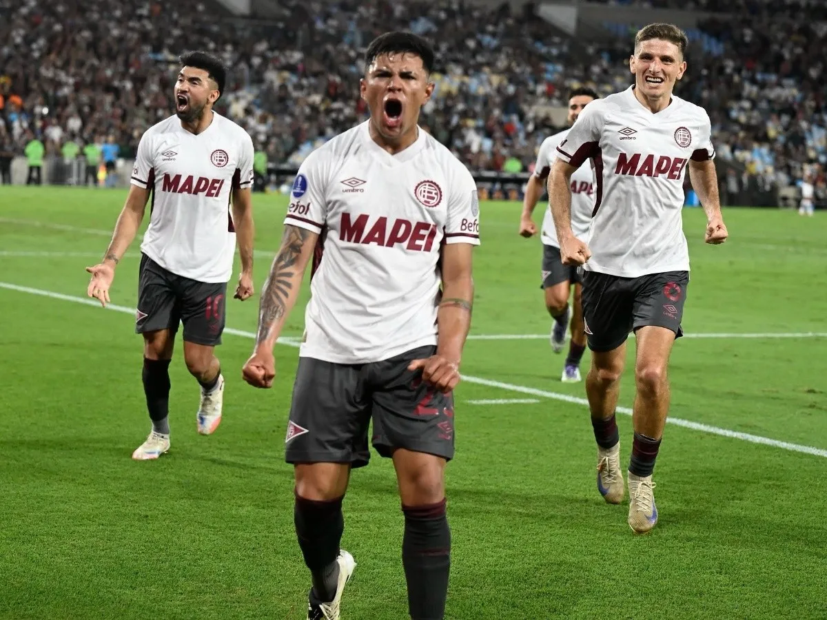 Dylan Aquino gritando su gol para el Granate